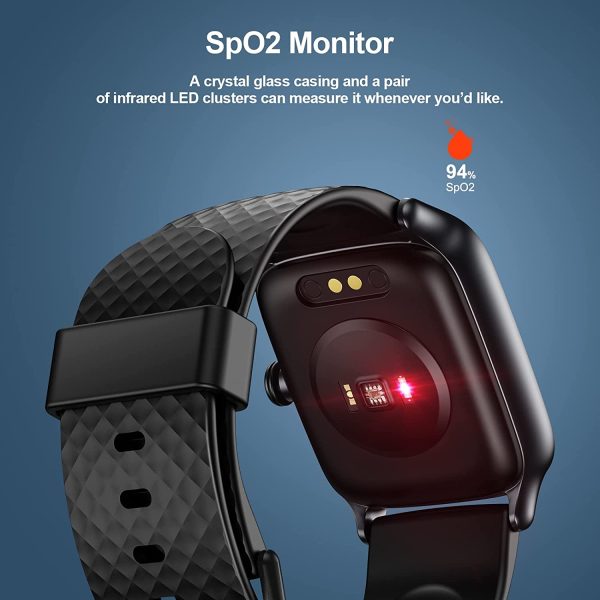 Livikey Smart Watch with Heart Rate Monitor, SpO2 and Sleep Tracking, Fitness Watch 5ATM Waterproof with Pedometer for Women Men - Image 3