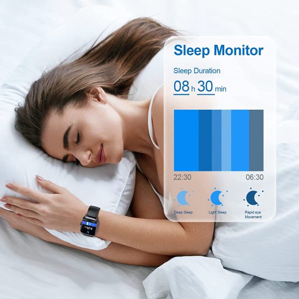 Livikey Smart Watch with Heart Rate Monitor, SpO2 and Sleep Tracking, Fitness Watch 5ATM Waterproof with Pedometer for Women Men - Image 4