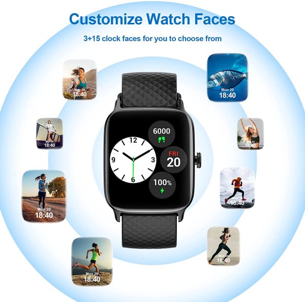 Livikey Smart Watch with Heart Rate Monitor, SpO2 and Sleep Tracking, Fitness Watch 5ATM Waterproof with Pedometer for Women Men - Image 7