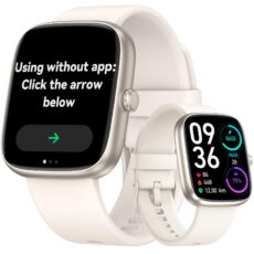 LIVIKEY Smart Watch Senior Friendly Large Font No App/Phone Required Fitness Tracker, Waterproof Pedometer Watch with Step Counter Calories/Sleep Tracker for Walking Running for Men Women